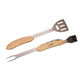 Folding BBQ Tools with Wood Handle Image 2 of 3
